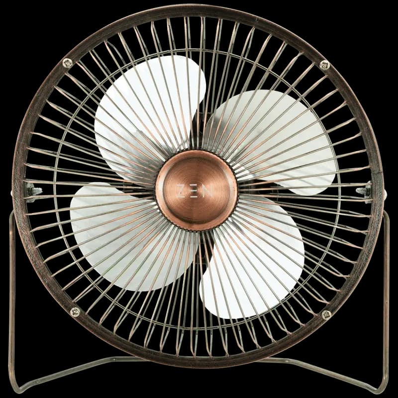Zen Cool Series 6in Desk Fan - Copper